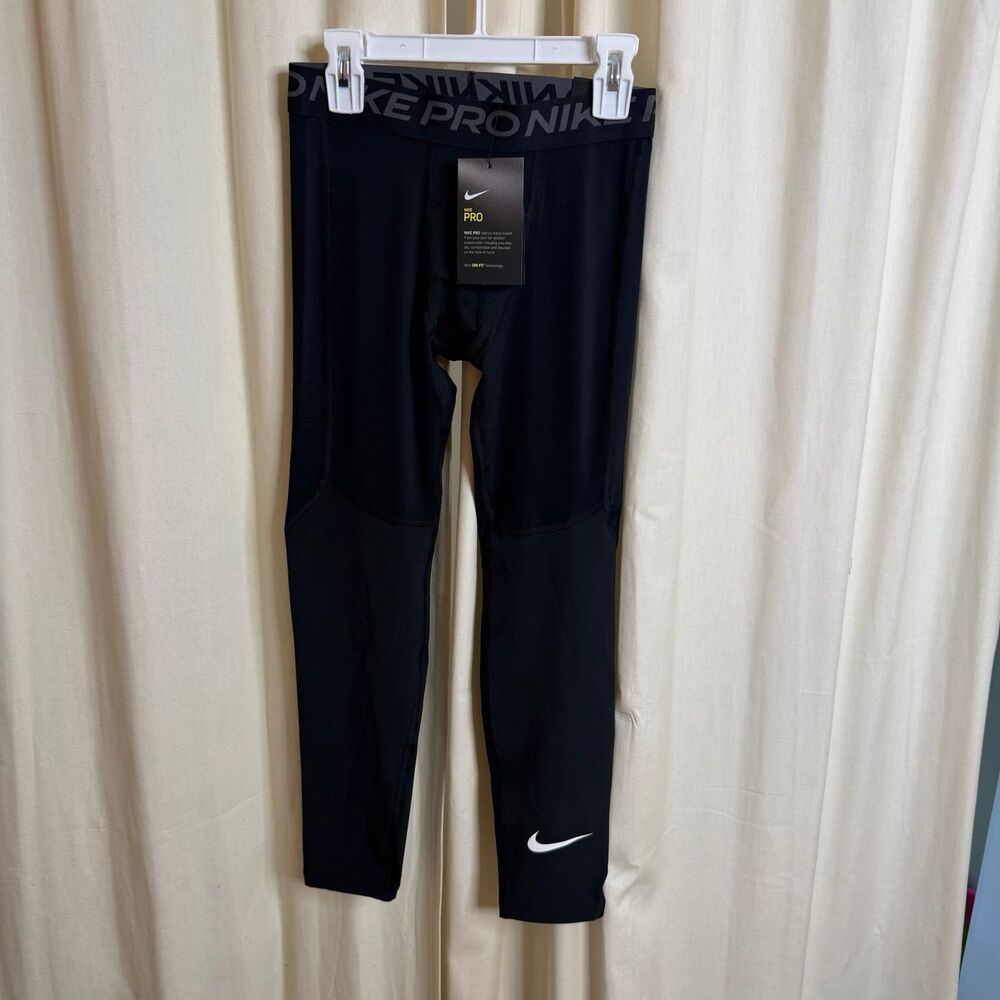 NWT Nike Pro Dri-FIT size medium Kids' Tights compression athletic base layer